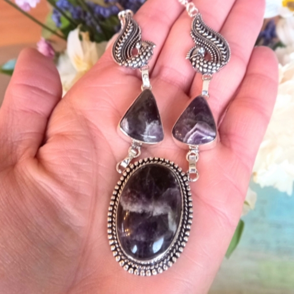 Gift for customer - Genuine Amethyst 925 Necklace - Picture 3 of 3